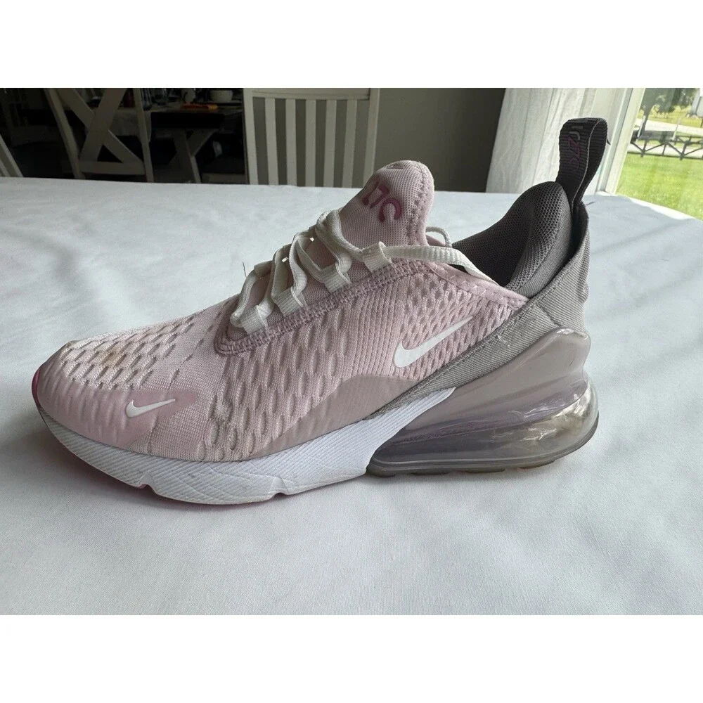 Nike Air Max 270 Pink Kids Youth Size 4Y Running Shoes Sneakers Mesh GS Worn